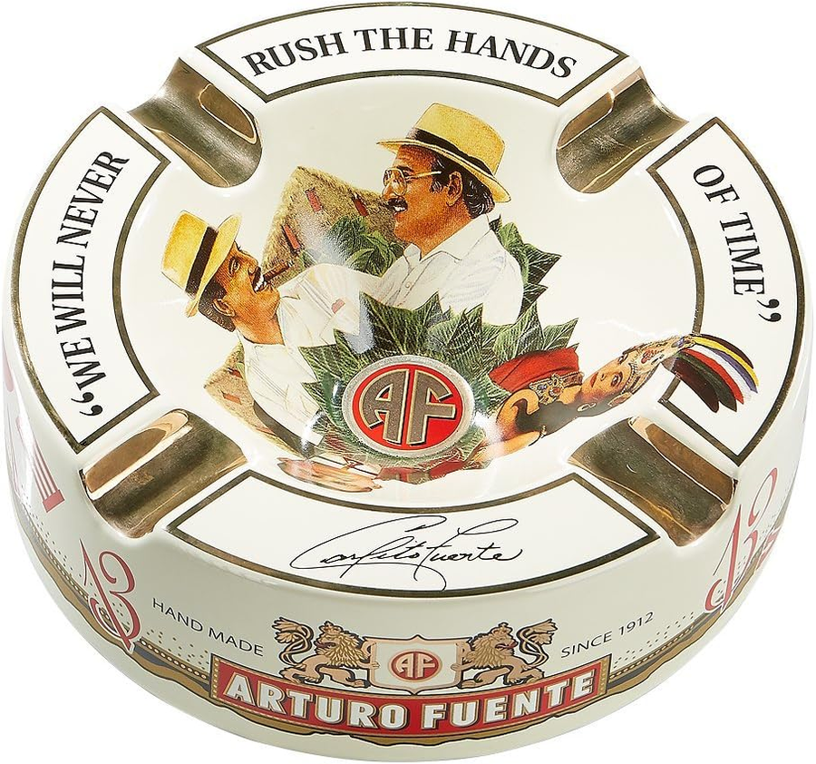 Arturo Fuente Ceramic 4-Finger Ashtray White