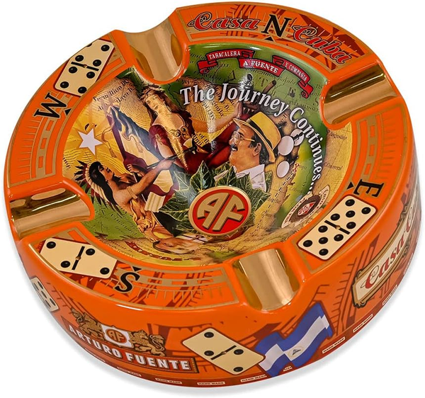 Arturo Fuente Hands Of Time Cigar Ashtray (Casa Cuba Orange)