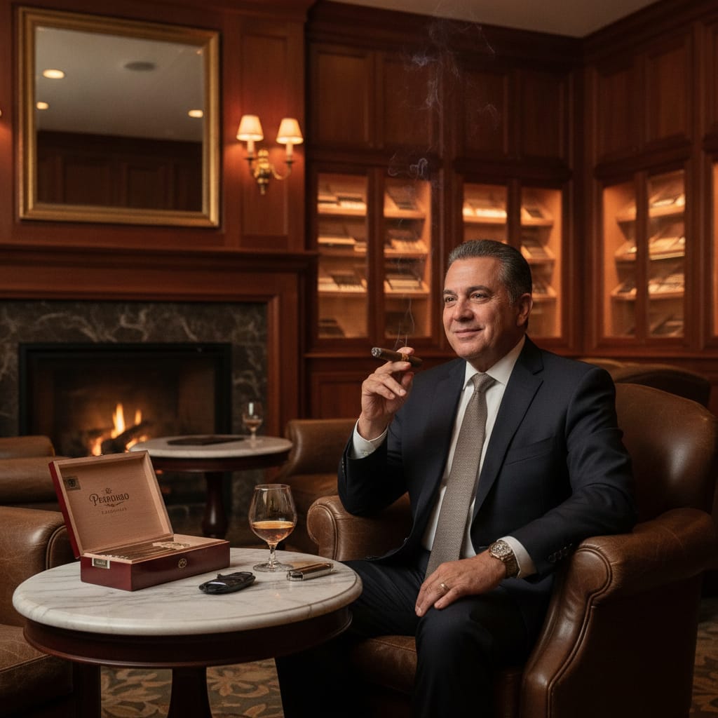 Nick Perdomo at Cigarzs on the Avenue in Winter Park, 2026.